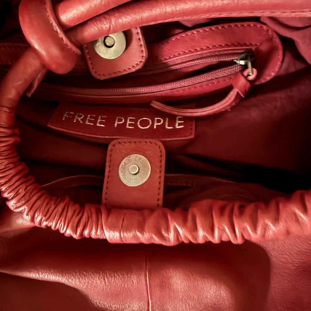 Free People Cherry Red Shoulder Bag